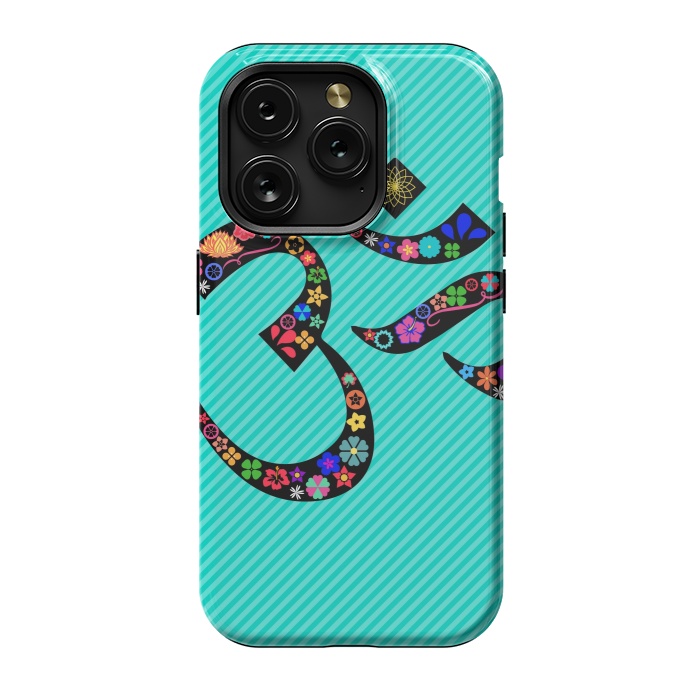 iPhone 15 Pro StrongFit floral om designs by MALLIKA
