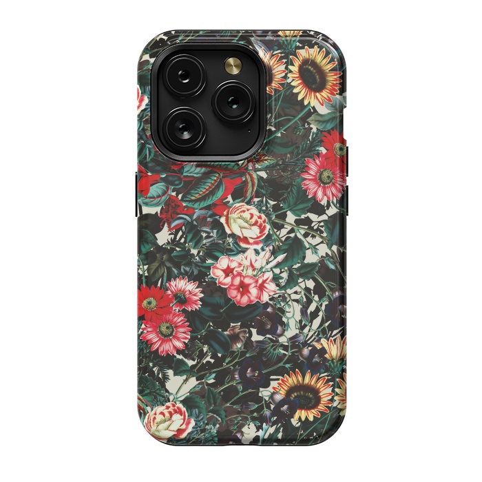 iPhone 15 Pro StrongFit Flower Garden II by Burcu Korkmazyurek