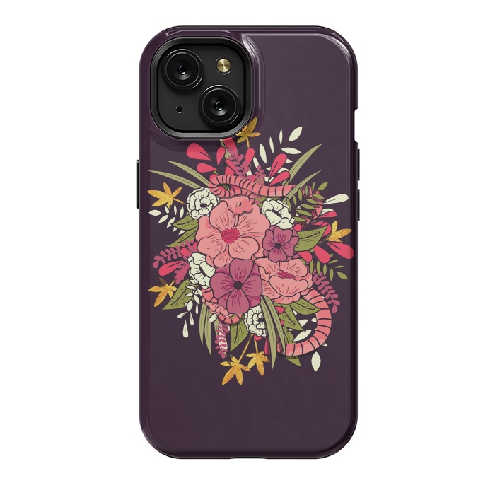iPhone 15 StrongFit Jungle Bouquet 001 by Jelena Obradovic