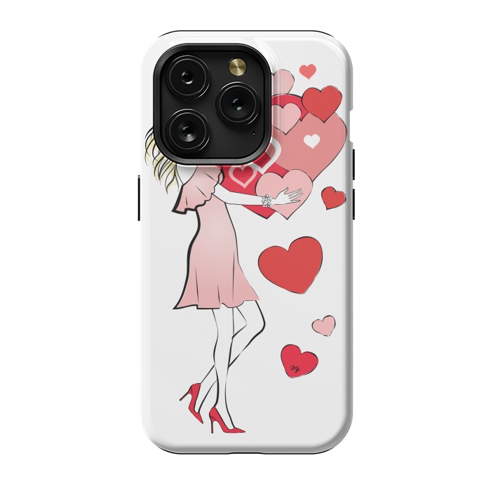 iPhone 15 Pro StrongFit Queen of Hearts by Martina