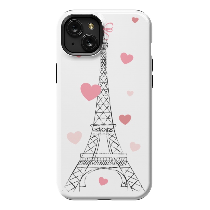 iPhone 15 Plus StrongFit Paris Love by Martina