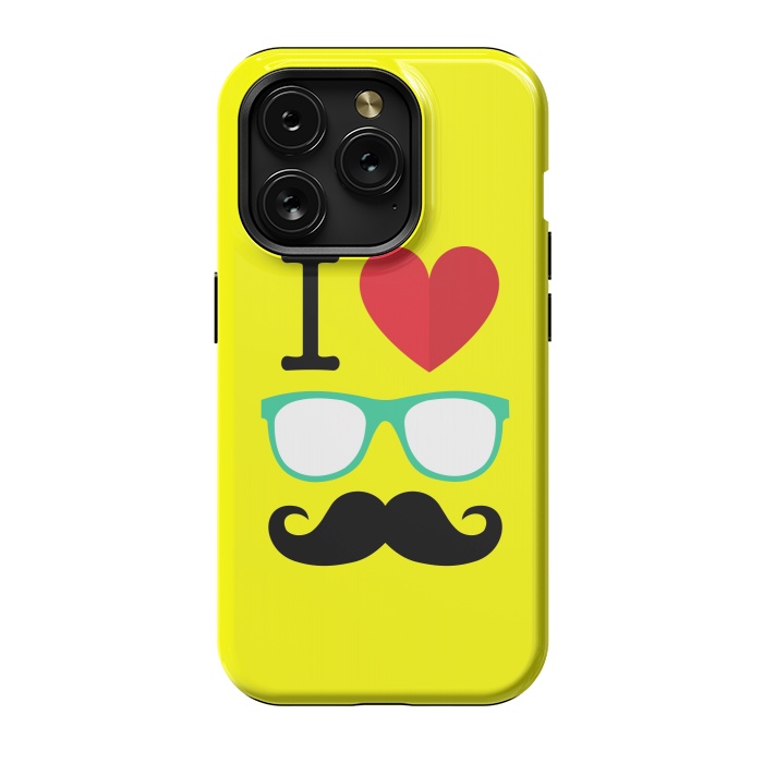 iPhone 15 Pro StrongFit I Love Moustache by Dhruv Narelia
