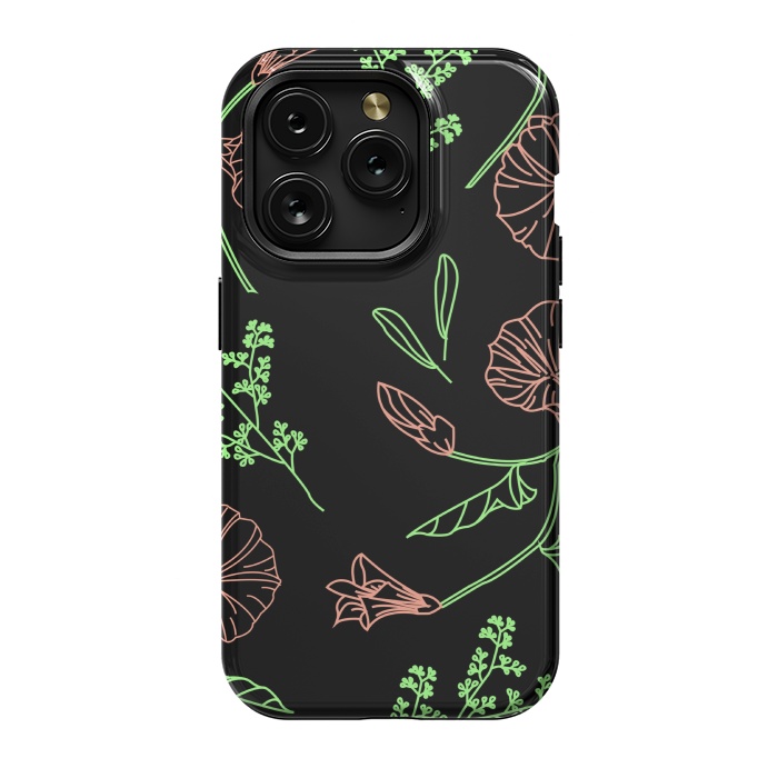 iPhone 15 Pro StrongFit floral design 3 by MALLIKA