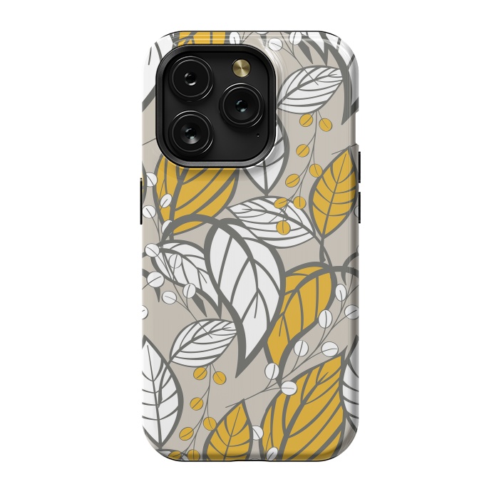 iPhone 15 Pro StrongFit Romantic Floral Beige by Jelena Obradovic