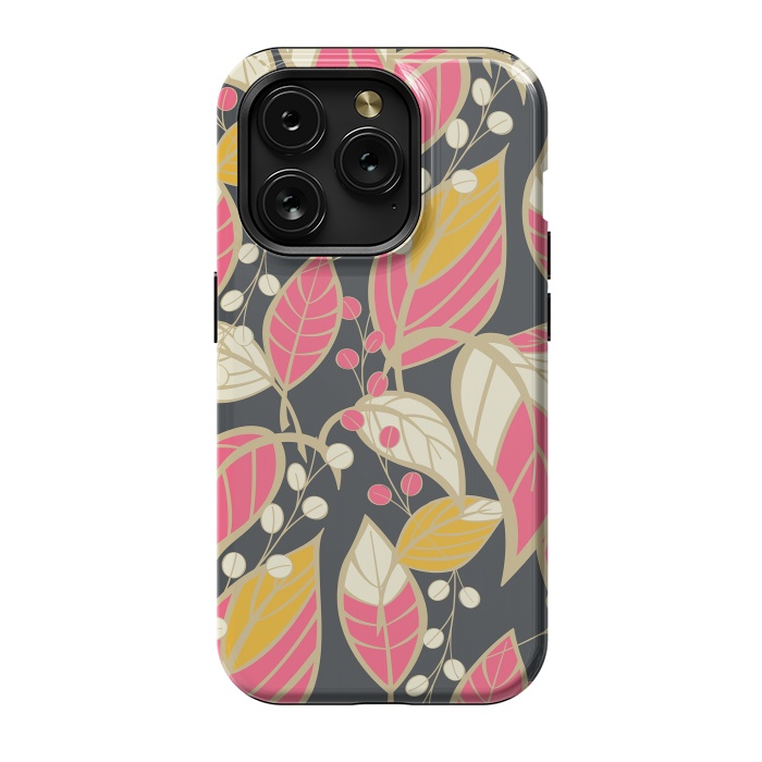 iPhone 15 Pro StrongFit Romantic Floral Dark by Jelena Obradovic