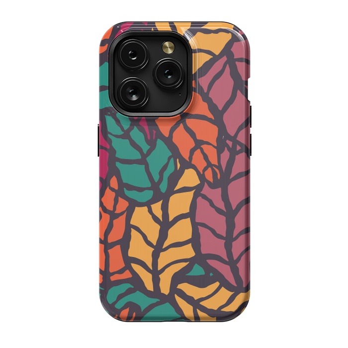 iPhone 15 Pro StrongFit Vibrant Leaves by Jelena Obradovic