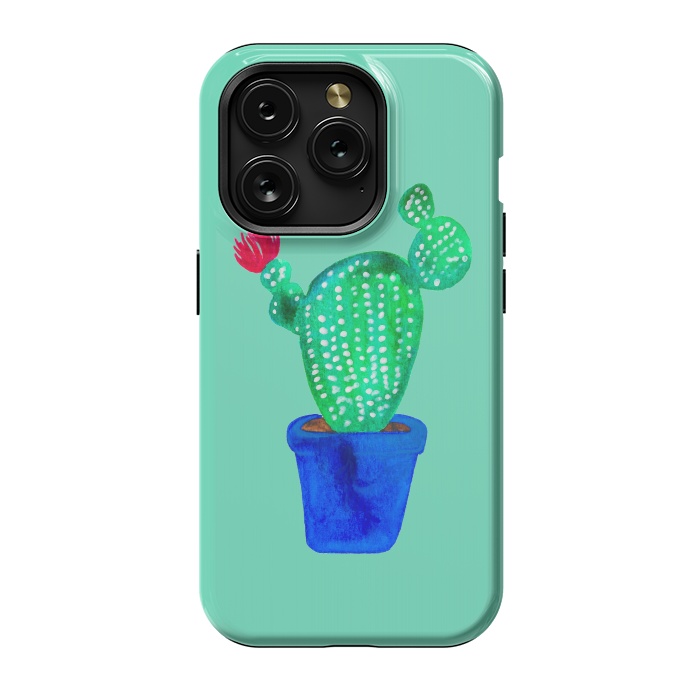 iPhone 15 Pro StrongFit Mini Cactus  by Amaya Brydon