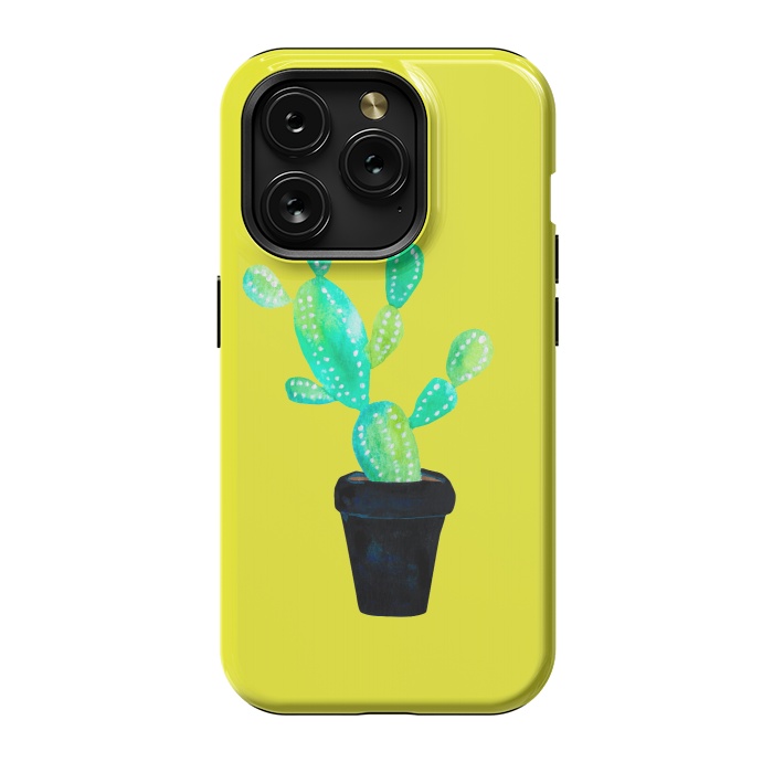 iPhone 15 Pro StrongFit Mustard Cacti  by Amaya Brydon