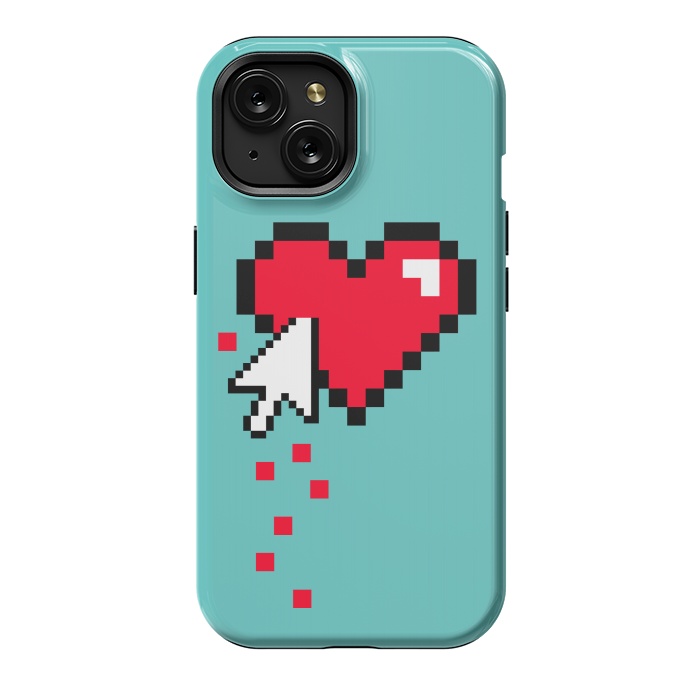 iPhone 15 StrongFit Broken 8 bits Heart I by Dellán