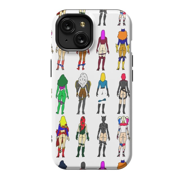 iPhone 15 StrongFit Superhero Butts - Girls by Notsniw