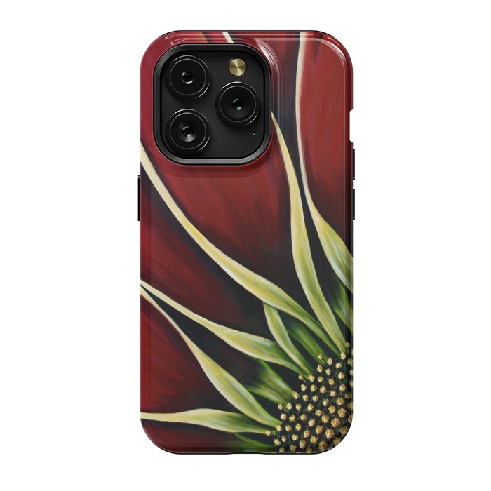 iPhone 15 Pro StrongFit Red Gazania II by Denise Cassidy Wood