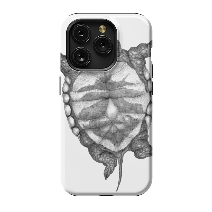 iPhone 15 Pro StrongFit Little Baby Turtle  by ECMazur 