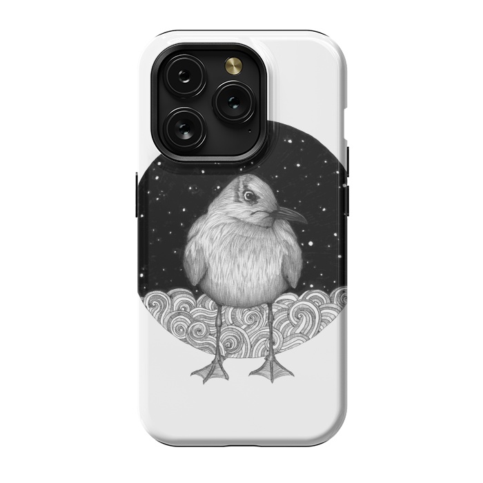 iPhone 15 Pro StrongFit Seagull on a Starry Night by ECMazur 