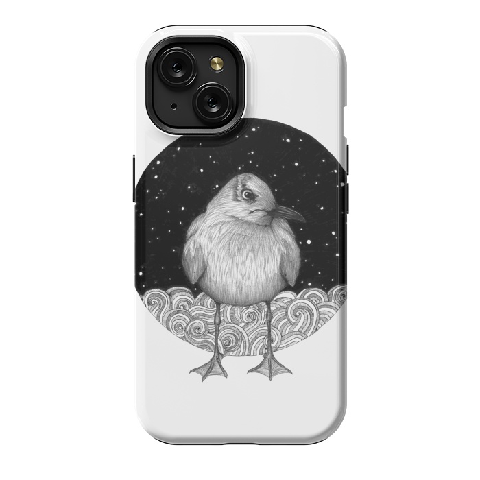 iPhone 15 StrongFit Seagull on a Starry Night by ECMazur 