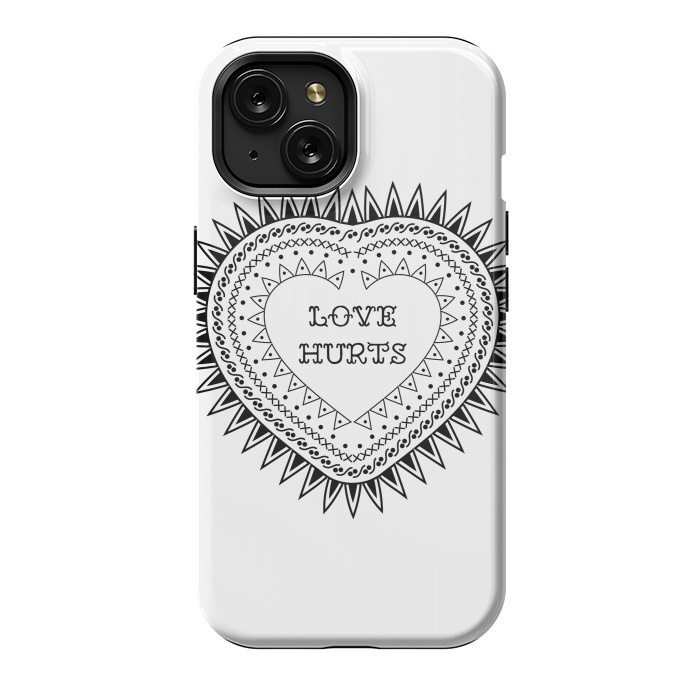 iPhone 15 StrongFit Love hurts by Laura Nagel