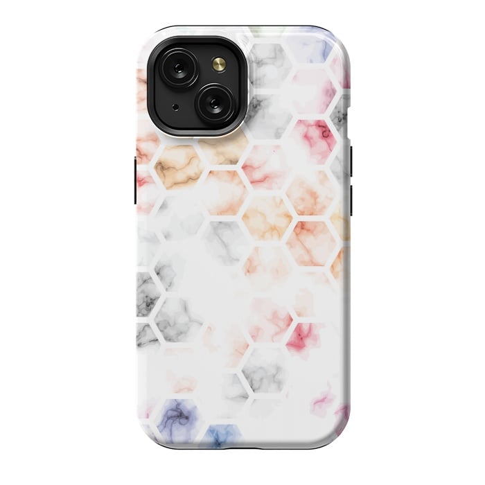 iPhone 15 StrongFit Marble Geometry 014 by Jelena Obradovic