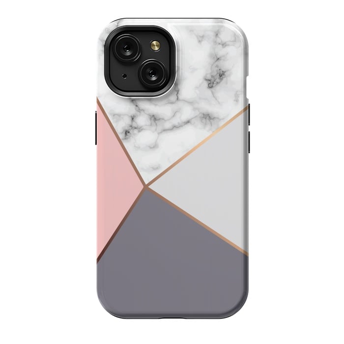 iPhone 15 StrongFit Marble Geometry 016 by Jelena Obradovic