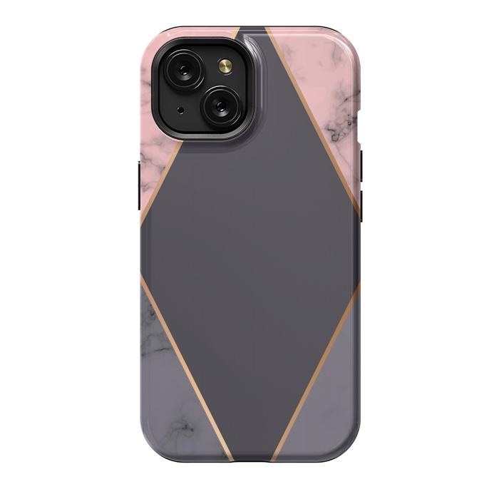 iPhone 15 StrongFit Marble Geometry 018 by Jelena Obradovic