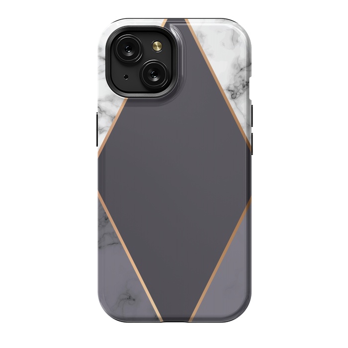 iPhone 15 StrongFit Marble Geometry 019 by Jelena Obradovic