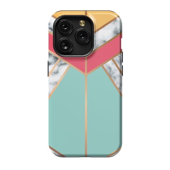 iPhone 15 Pro StrongFit Marble Geometry 020 by Jelena Obradovic
