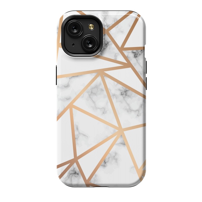 iPhone 15 StrongFit Marble Geometry 021 by Jelena Obradovic