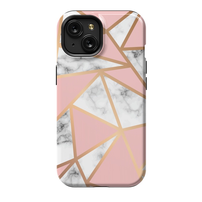 iPhone 15 StrongFit Marble Geometry 022 by Jelena Obradovic