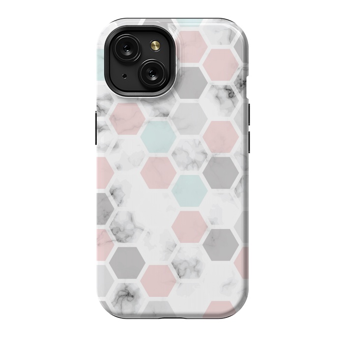 iPhone 15 StrongFit Marble Geometry 024 by Jelena Obradovic