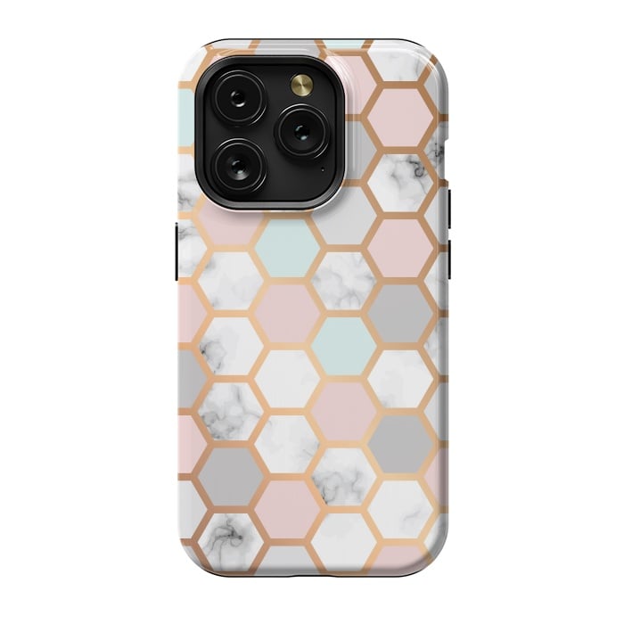 iPhone 15 Pro StrongFit Marble Geometry 025 by Jelena Obradovic