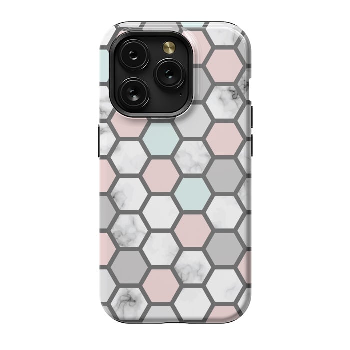 iPhone 15 Pro StrongFit Marble Geometry 026 by Jelena Obradovic