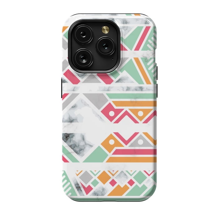 iPhone 15 Pro StrongFit Marble Geometry 030 by Jelena Obradovic