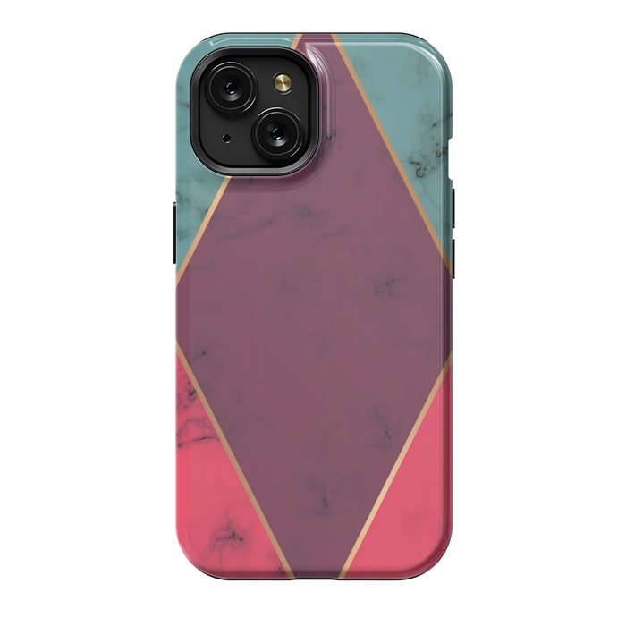iPhone 15 StrongFit Marble Geometry 032 by Jelena Obradovic