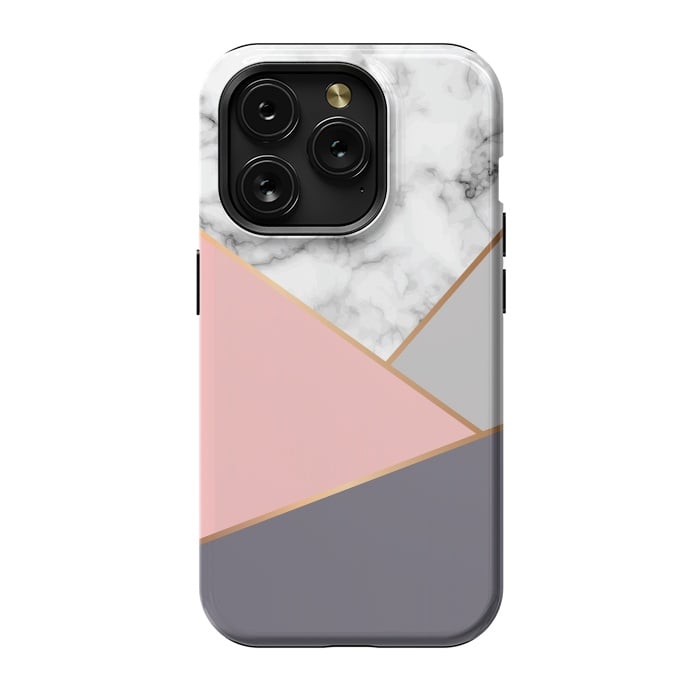 iPhone 15 Pro StrongFit Marble Geometry 033 by Jelena Obradovic