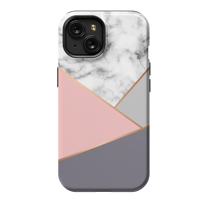 iPhone 15 StrongFit Marble Geometry 033 by Jelena Obradovic
