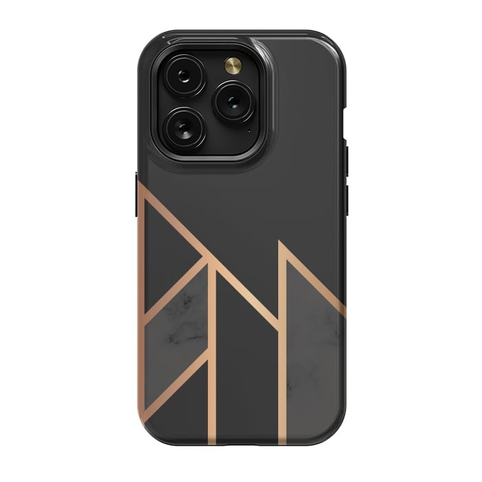 iPhone 15 Pro StrongFit Black and Gold 035 by Jelena Obradovic