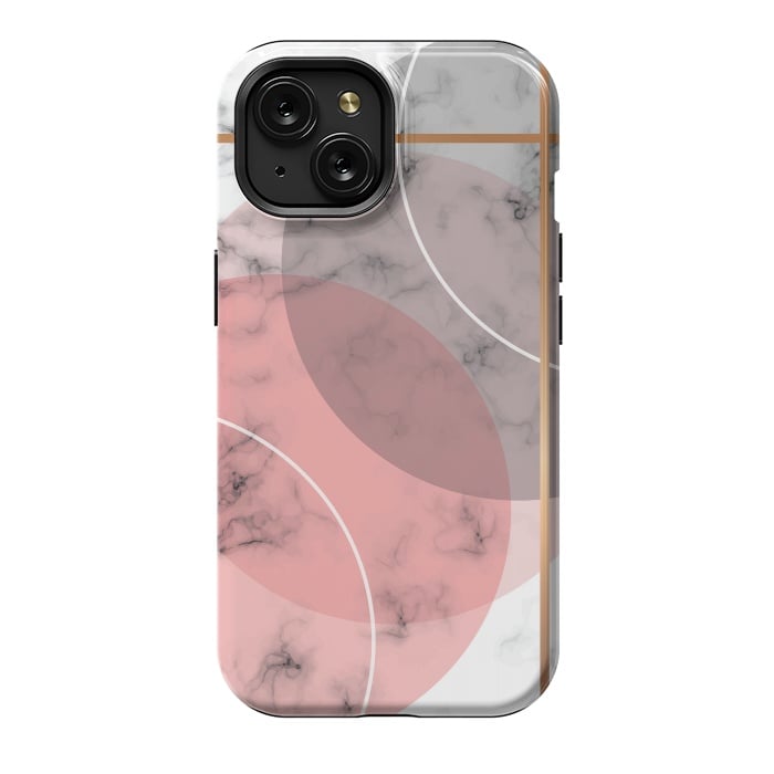iPhone 15 StrongFit Marble Geometry 036 by Jelena Obradovic