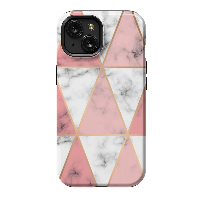 iPhone 15 StrongFit Marble Geometry 037 by Jelena Obradovic