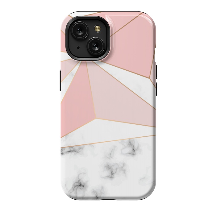 iPhone 15 StrongFit Marble Geometry 042 by Jelena Obradovic