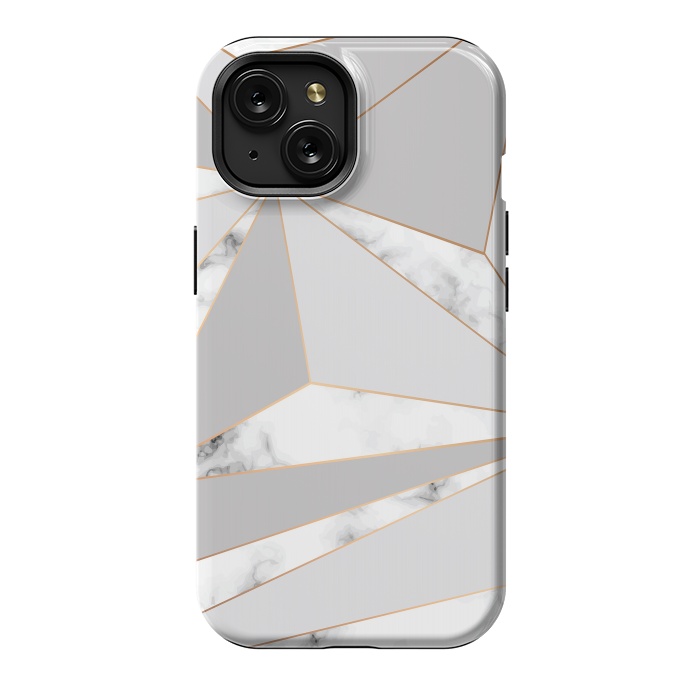 iPhone 15 StrongFit Marble Geometry 044 by Jelena Obradovic