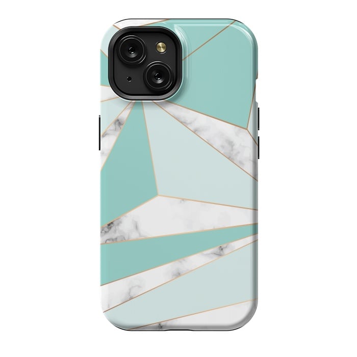 iPhone 15 StrongFit Marble Geometry 045 by Jelena Obradovic