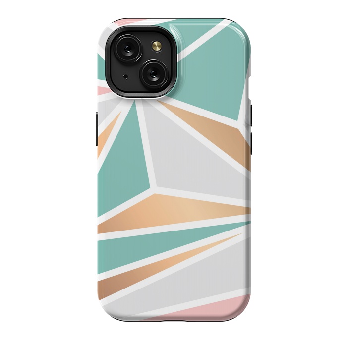 iPhone 15 StrongFit Marble Geometry 048 by Jelena Obradovic