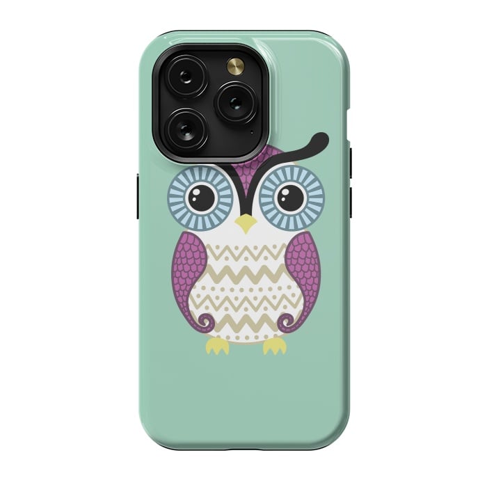 iPhone 15 Pro StrongFit Cute owl by Laura Nagel