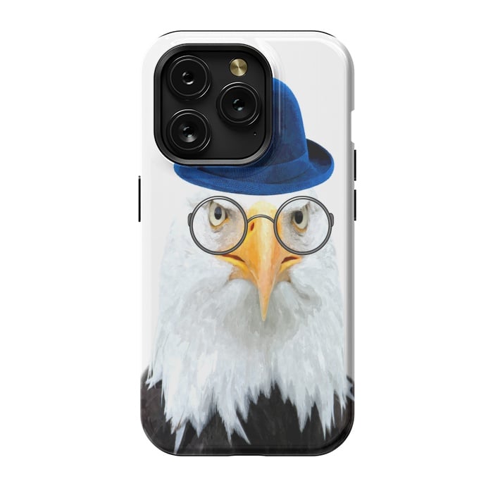 iPhone 15 Pro StrongFit Funny Eagle Portrait by Alemi