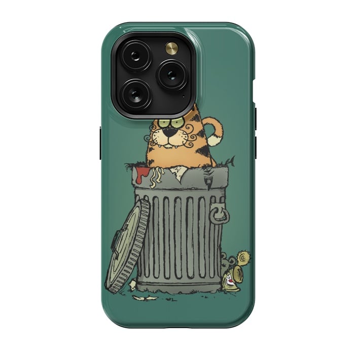 iPhone 15 Pro StrongFit Stray Cat by Mangulica