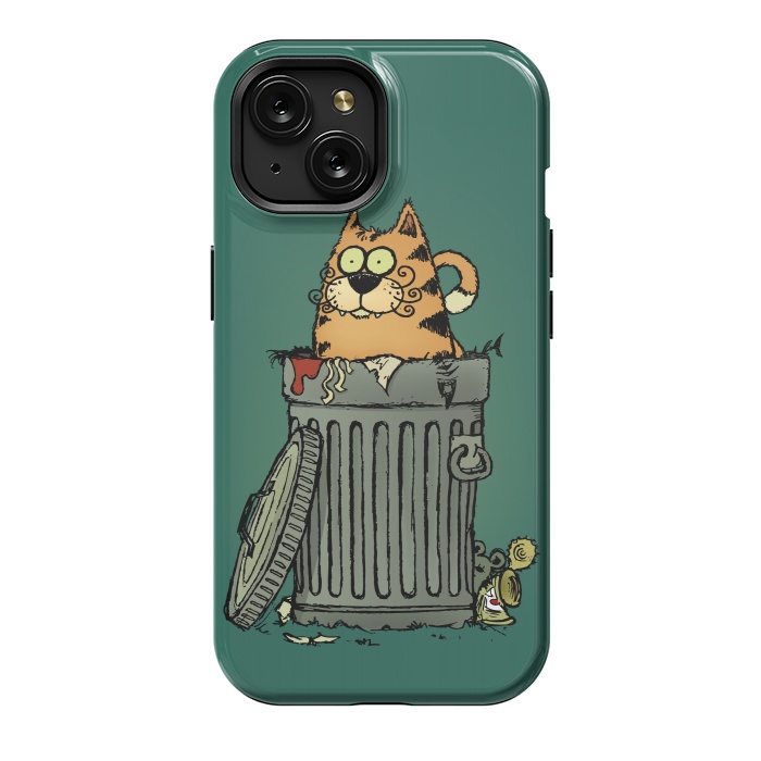 iPhone 15 StrongFit Stray Cat by Mangulica