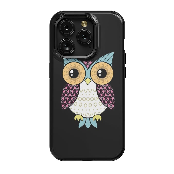 iPhone 15 Pro StrongFit Fancy owl by Laura Nagel
