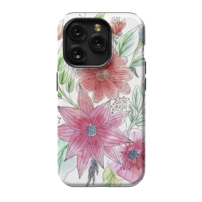 iPhone 15 Pro StrongFit Wild flowers by Julia Grifol