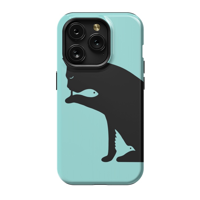 iPhone 15 Pro StrongFit Cat and food by Coffee Man