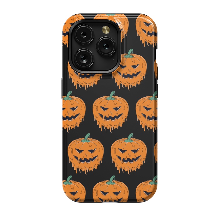 iPhone 15 Pro StrongFit Melted Pumpkin Pattern by Coffee Man