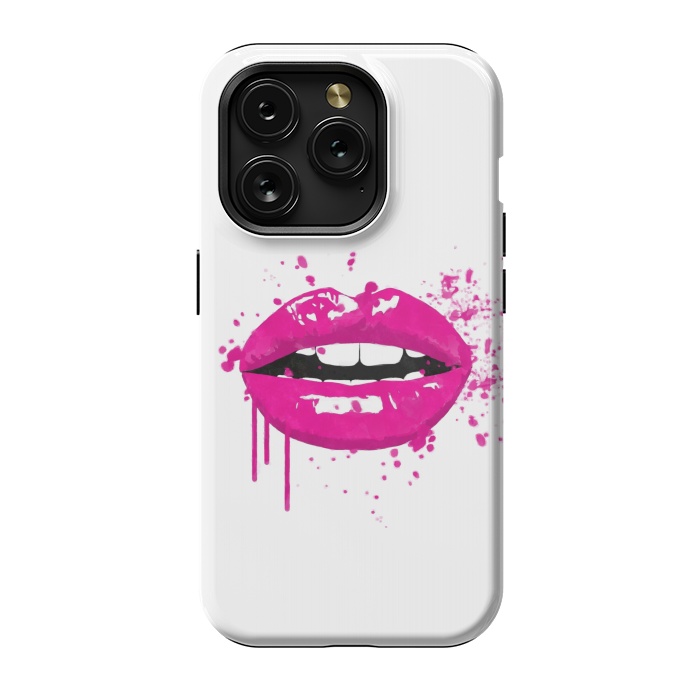 iPhone 15 Pro StrongFit Pink Lips by Alemi
