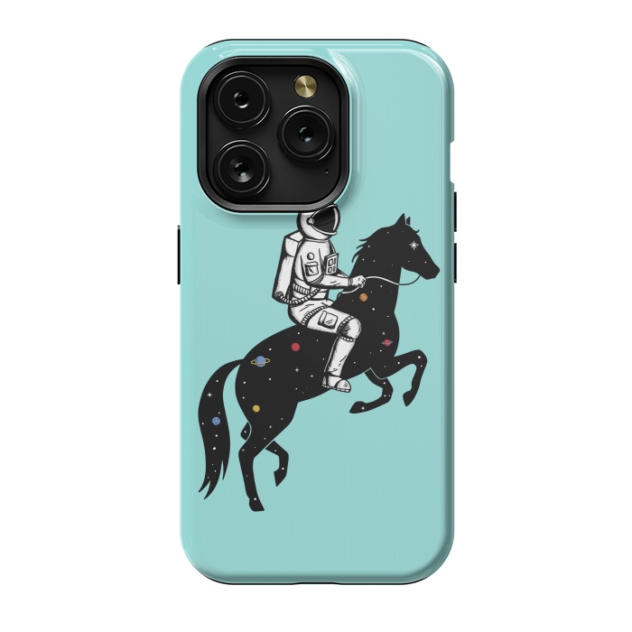 iPhone 15 Pro StrongFit Astronaut and Horse 2 by Coffee Man